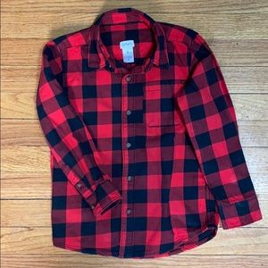 Buffalo plaid shirt for boy